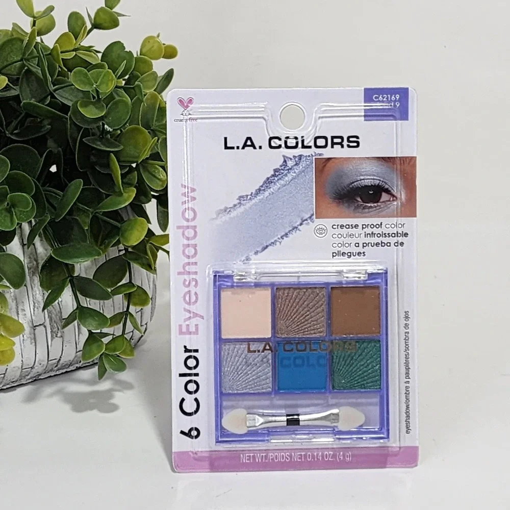 L. A. Colors 6 Color Eyeshadow Cloud 9 Palette New Unopened